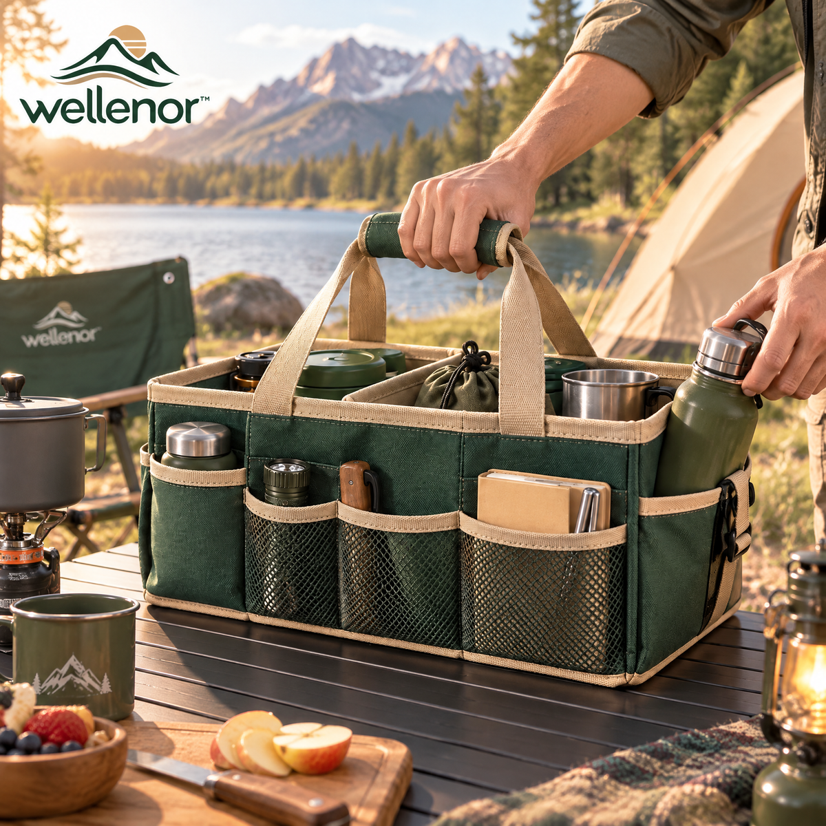 wellenor™ Portable Camping Organizer