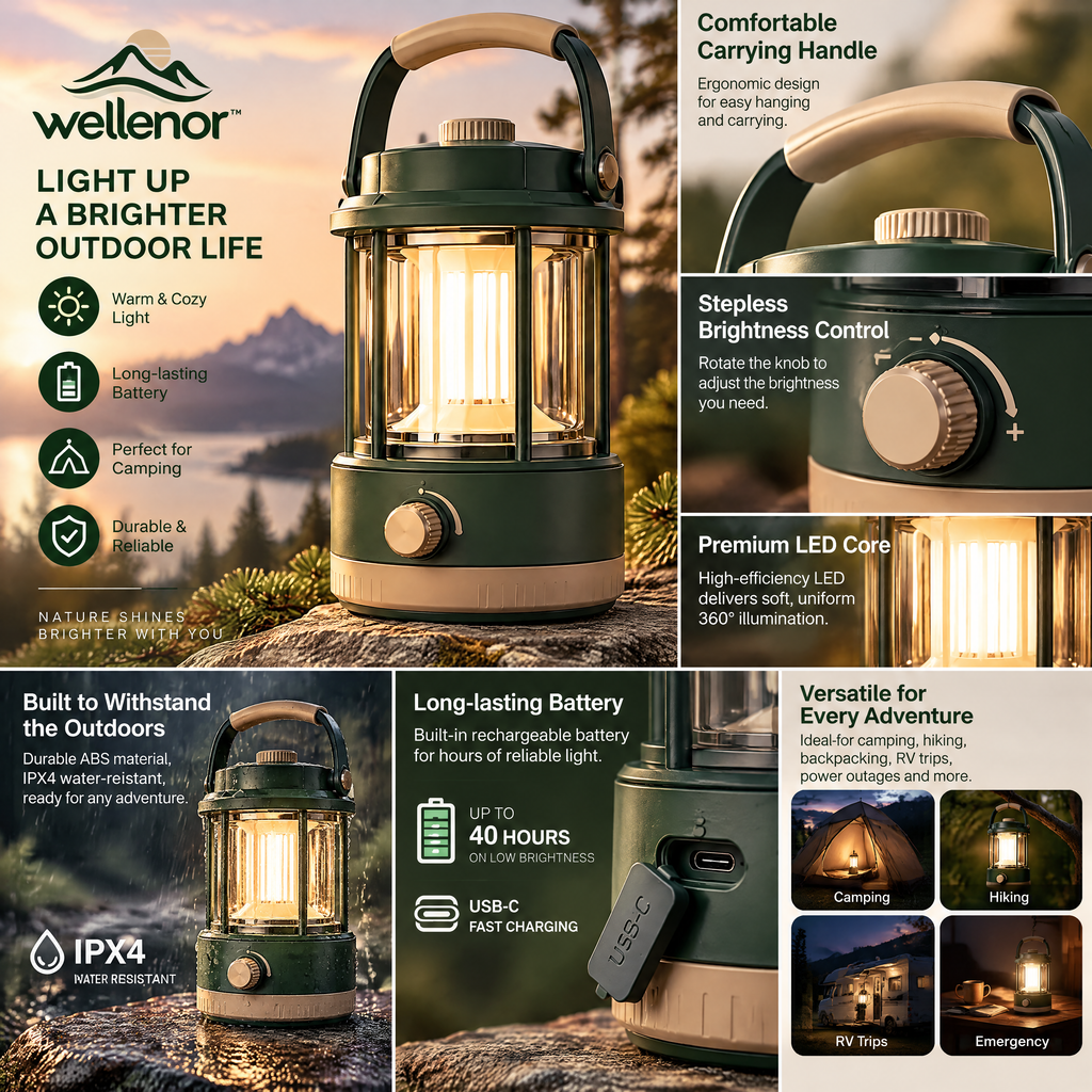 wellenor™ Portable Camping Lantern