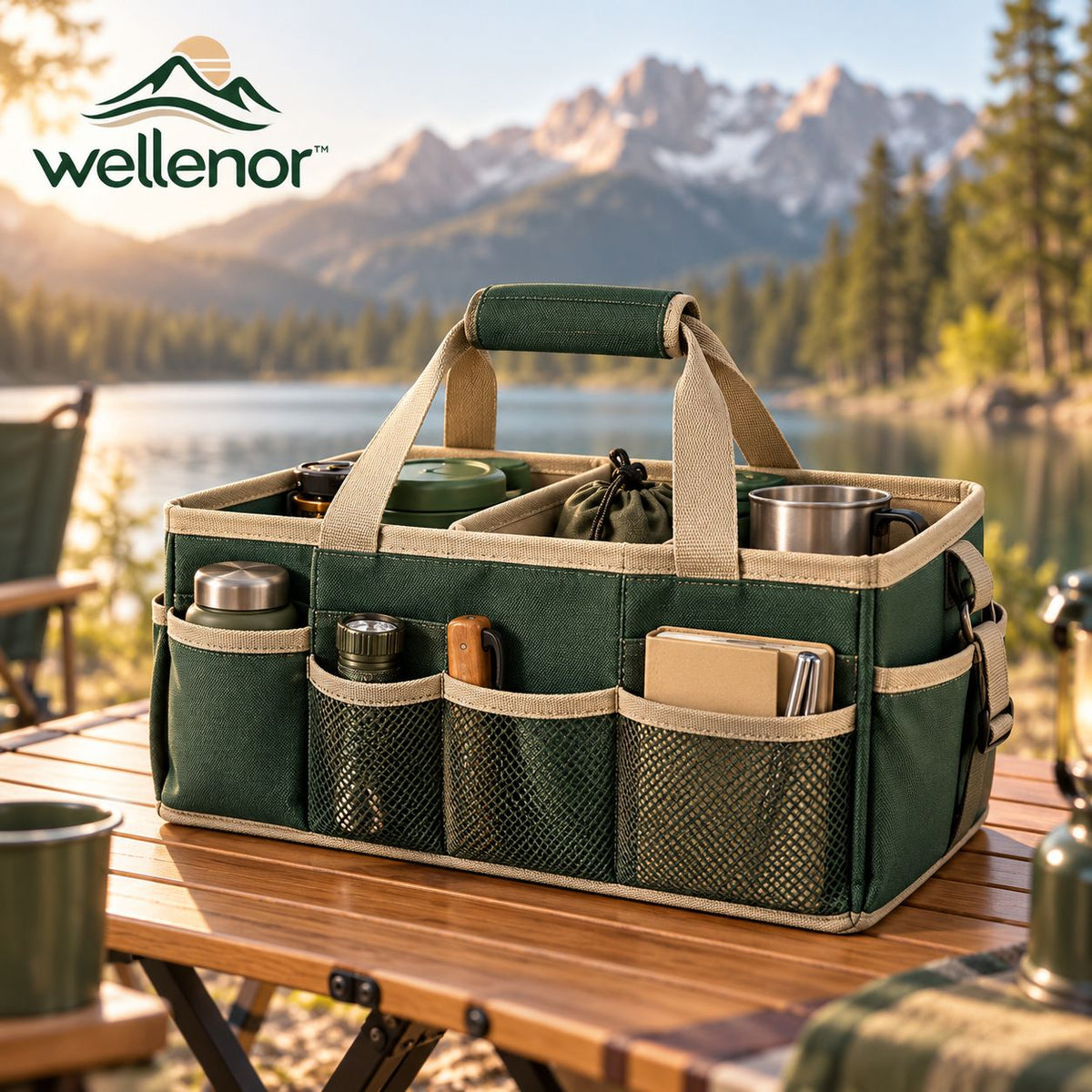 wellenor™ Portable Camping Organizer