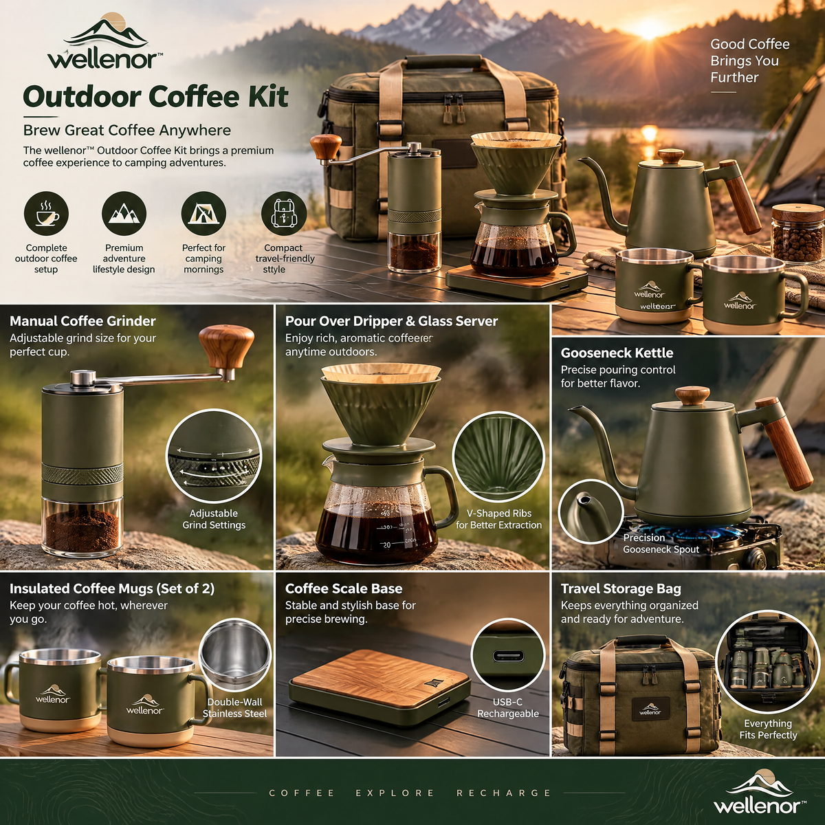 wellenor™ Outdoor Coffee Kit